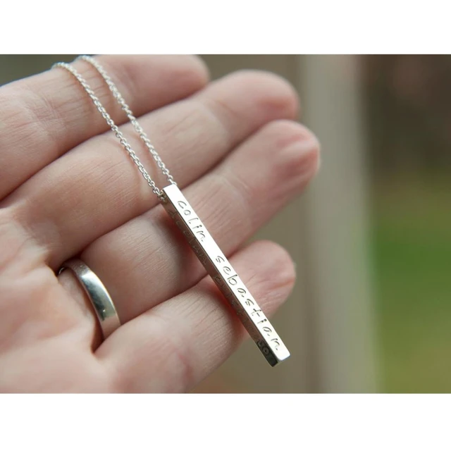 Men's Engravable Tag Pendant Necklace | Sterling Silver Necklaces | Missoma