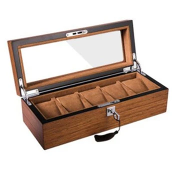 

Retro Wooden Watch Display Case Jewelry Collection Storage Durable Packaging Holder Watch Organizer Box Casket