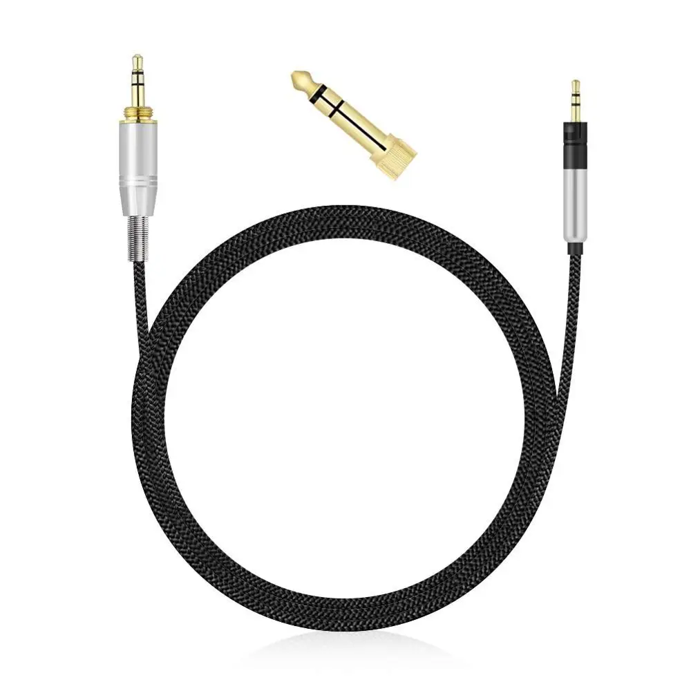 Upgrade Replacement Stereo Audio Cable Extension Music Cord For Sennheiser Momentum 2 0 HD1 Over On Ear Headphones 1 2meters