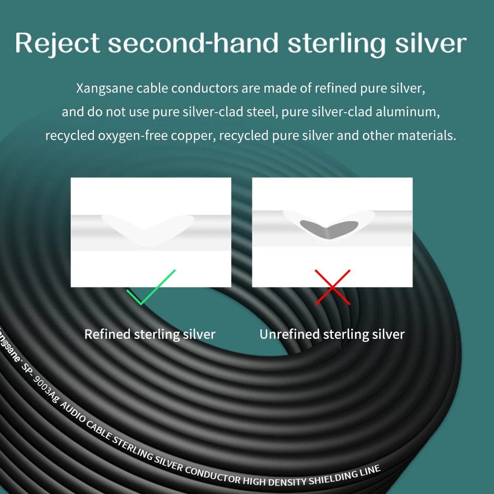 Xangsane 1  SP-9003Ag 6N ܰ  ǹ  ̺ rca ̺ hifi ź  ε  ÷ ȣ ̺