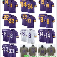 Sewn Mens Minnesota Kirk CousinsAdam Thielen Harrison Smith Stefon Diggs Dalvin Cook Randy Moss Anthony Barr football jerseys