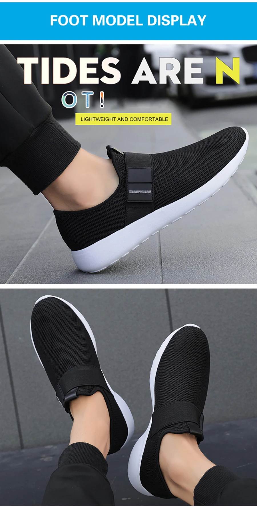Sneakers Men Casual Shoes Outdoor Flat Walking Shoes Mesh Breathable Non-slip Shoes For Men Fashion Soft Sneakers Big Size 46