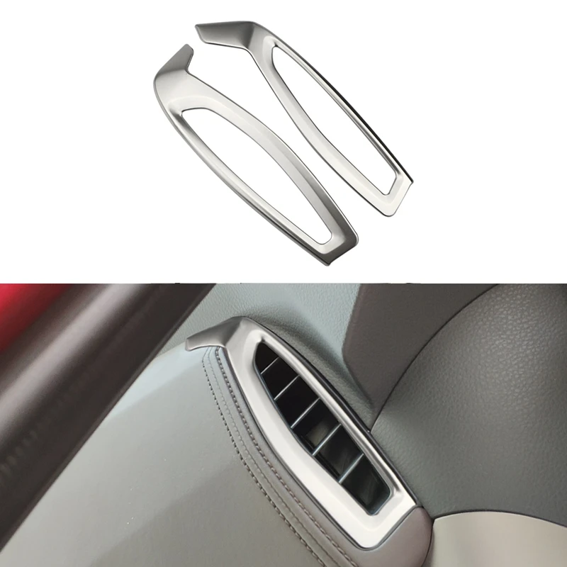 

Stainless Steel Interior Car Air Conditioning Vent Outlet Cover Trim Sticker for Toyota C-HR CHR LHD 2016-2020