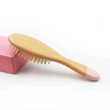 

Elliptical Circle Comb Pink round Circle Handle Comb Healthy Health Care Comb Black and White with Pattern Air Cushion Cushion C