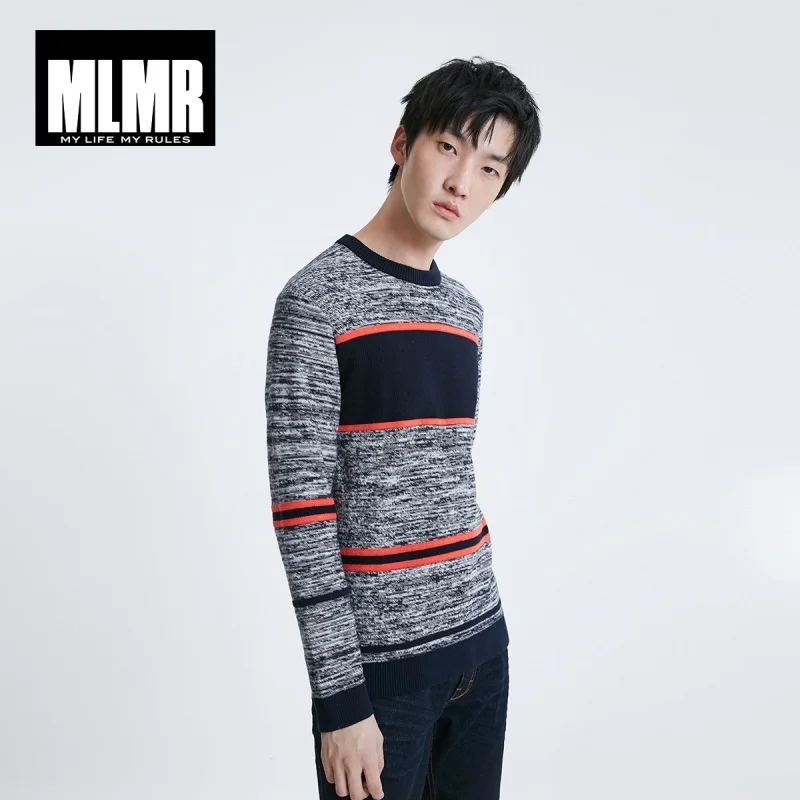 THICK NAVY JackJones мужской полосатый свитер пуловер Топ Мужская одежда 219124506 - Цвет: THICK NAVY