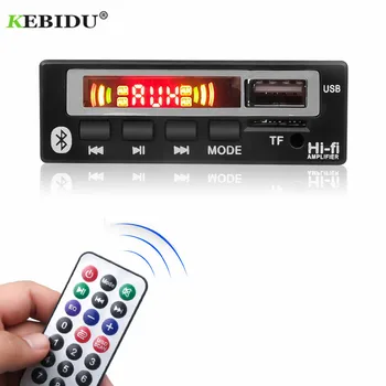 

KEBIDU Color Screen Wireless Bluetooth MP3 WMA WAV Decoder Board 5V 12V Audio Module USB TF FM Radio For Car accessories