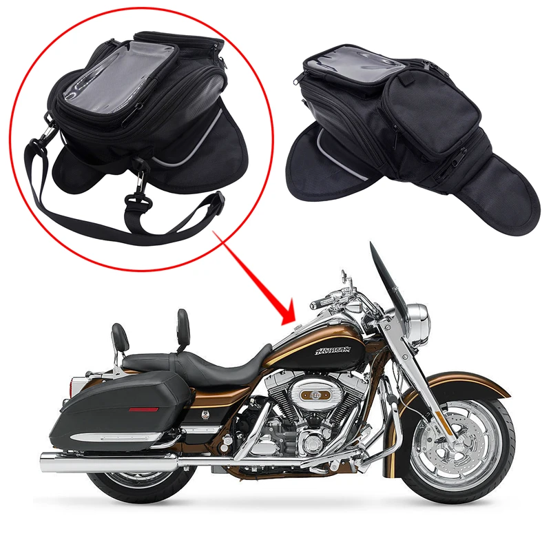 

Motorcycle Outdoor Sports Cycling Bag Nylon Waterproof Foldable With Lid For Motorcycle Tank Portable Package