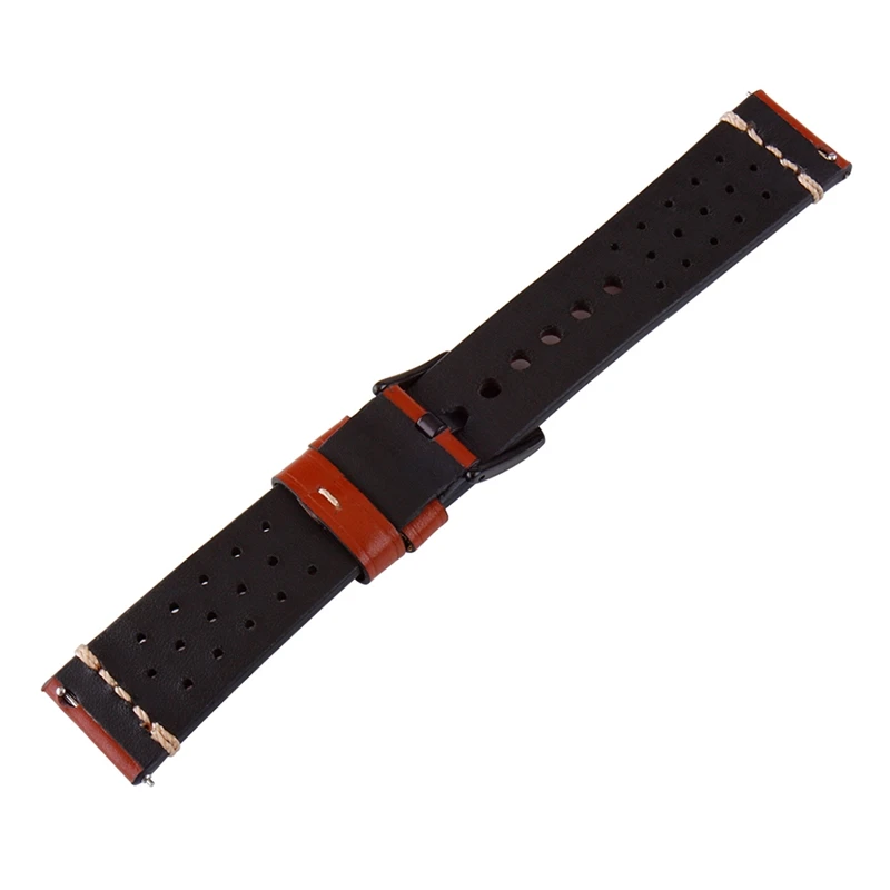 Watch Band Strap Pin Buckled Leather Wristwatch Bands Replacement Accessories With Spring Bar Watch Straps 18mm 20mm 22mm 24mm