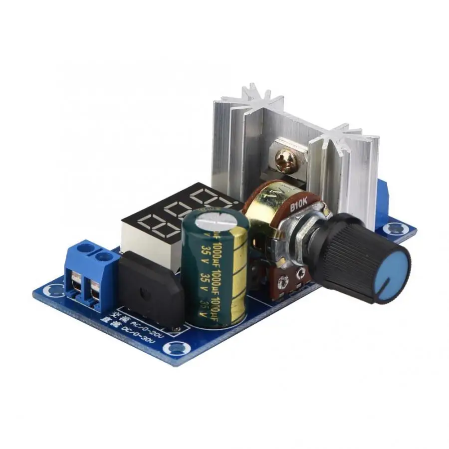 LM317 регулируемый регулятор напряжения блок питания цифровой дисплей напряжения Регулируемый источник питания