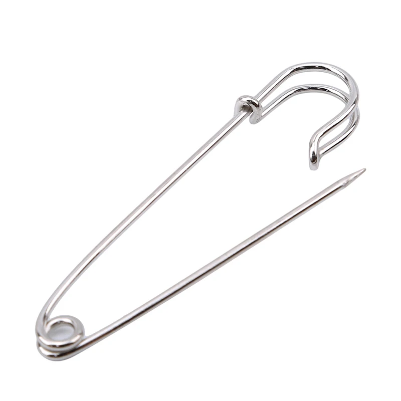100Pcs Extra Large Steel Safety Pin Brooch Pin Safety Pins Brooch,Bright Silver Sewing Needle 65mm/75mm Alfileres Costura
