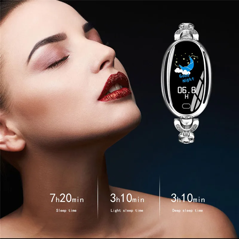 E68 smart watch women heart rate monitor blood pressure IP67 Waterproof Sport Fitness Brecelet activity tracker health wristband