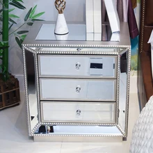 Современная зеркальная блестящая прикроватная тумбочка в скандинавском стиле Fivestar модная мебель для гостиной, спальни