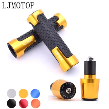 

Motorcycle Barracuda 7/8" Rubber Handlebar Grips Bar End Cap Plug For kawasaki YAMAHA YZF R25 R15 R6 R125 z750 Z800 FZ8 FZ1 FZ6R