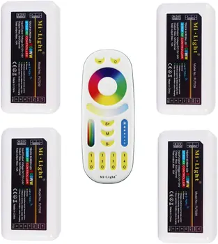 

Mi Light FUT039 RGB+CCT LED Strip Lights Controller 2.4G 4-Zone 4 pcs +Remote Controller(4FUT039+Remote)