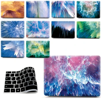 

Hard Shell Laptop Protector case + Keyboard Cover For Apple MacBook Air Pro Retina 11 12 13 15 For Mac Pro 13 15 With Touch Bar