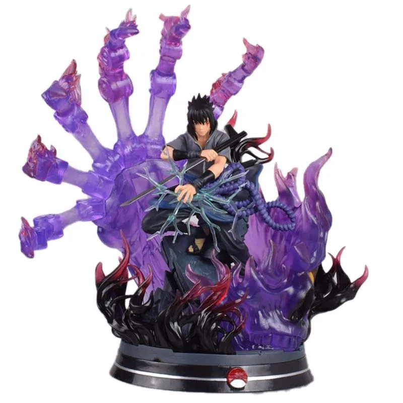 Аниме Naruto GK Uchiha Sasuke Susanoo Can светильник ветительные боевые сцены ПВХ окрашенная