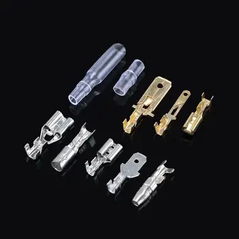 

Hot 150pcs Male and Female Car Spade Connector Splice Crimp Wire Terminals Assortment Kit with Insulating Sleeve for Motorcycle