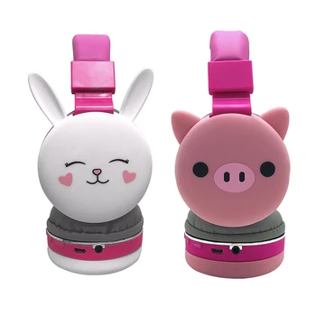 

Wireless Bluetooth Headphones Cartoon Headsets Foldable Stereo Headphones 3.5mm Plug With Microphone FM Radio For Boys Girls