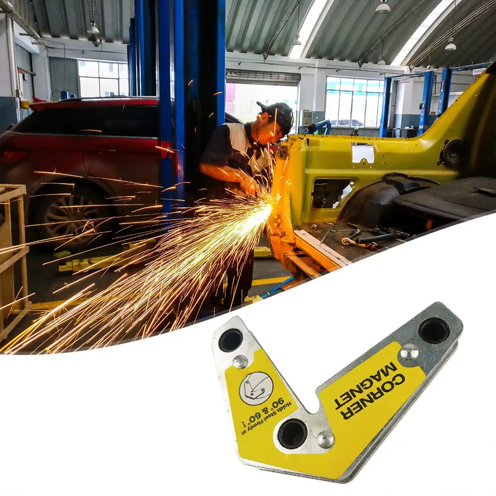

2Pcs Soldering Locator Welding Magnets Strong Dual-Use Magnetic Holder Internal Right Angle Fixator 60 90