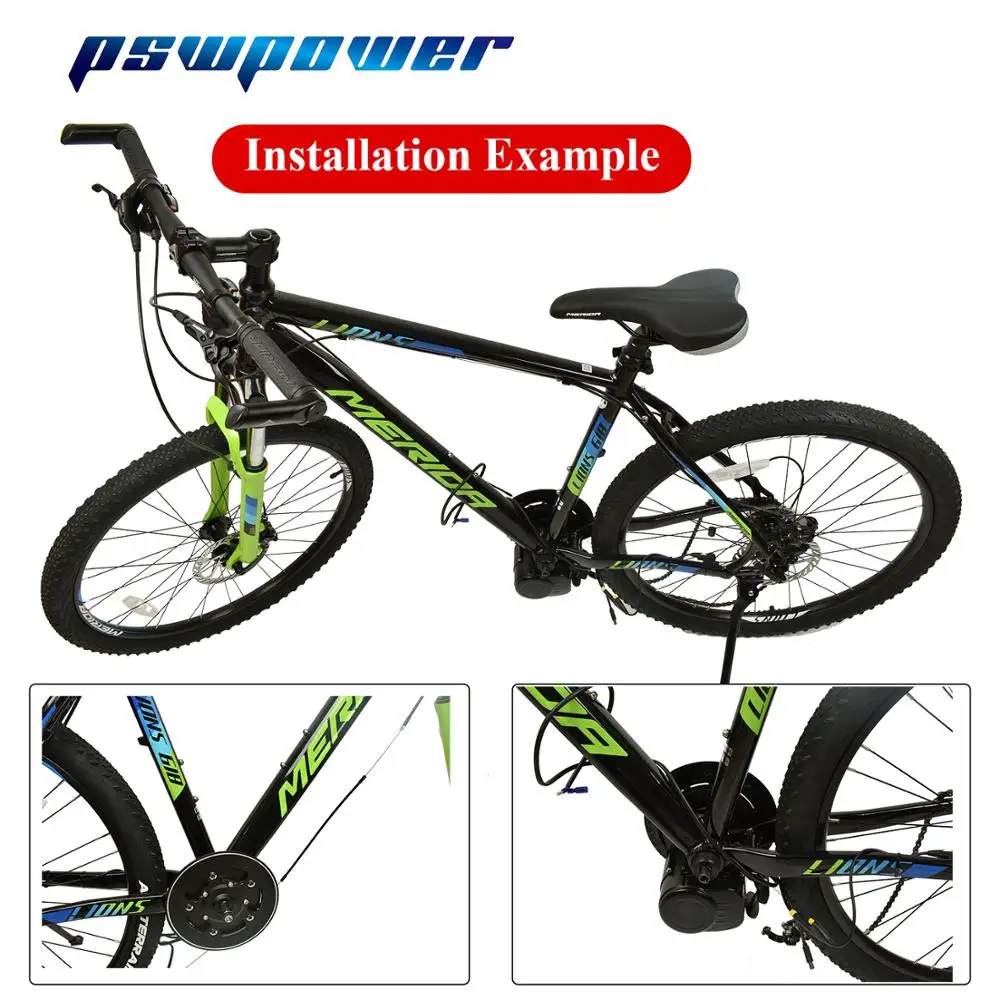 Электрический велосипед центральный Средний мотор с рычагом дроссельной