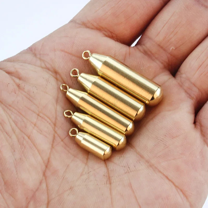 Рыболовные снасти аксессуары свисают медное грузило 1 8g/3.5g/5g/7g/10g вращения грузила