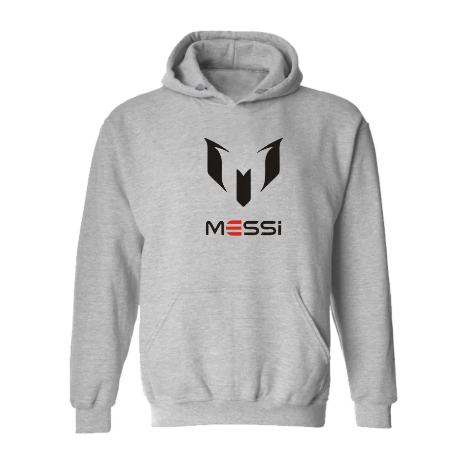 

Men's autumn and winter Barcelona Meixi MESSi football cotton-padded clothes European and American-style hooded casual sports ho