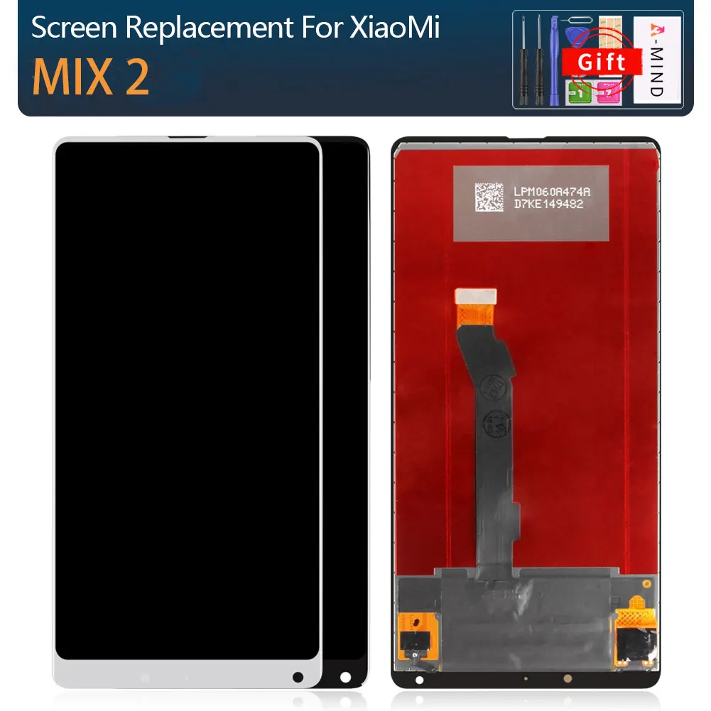 

5.99" Original Full Screen Display For XIAOMI Mi MIX 2 LCD Touch Screen with Frame For Mi MIX 2 Display MIX2 LCD Replacement