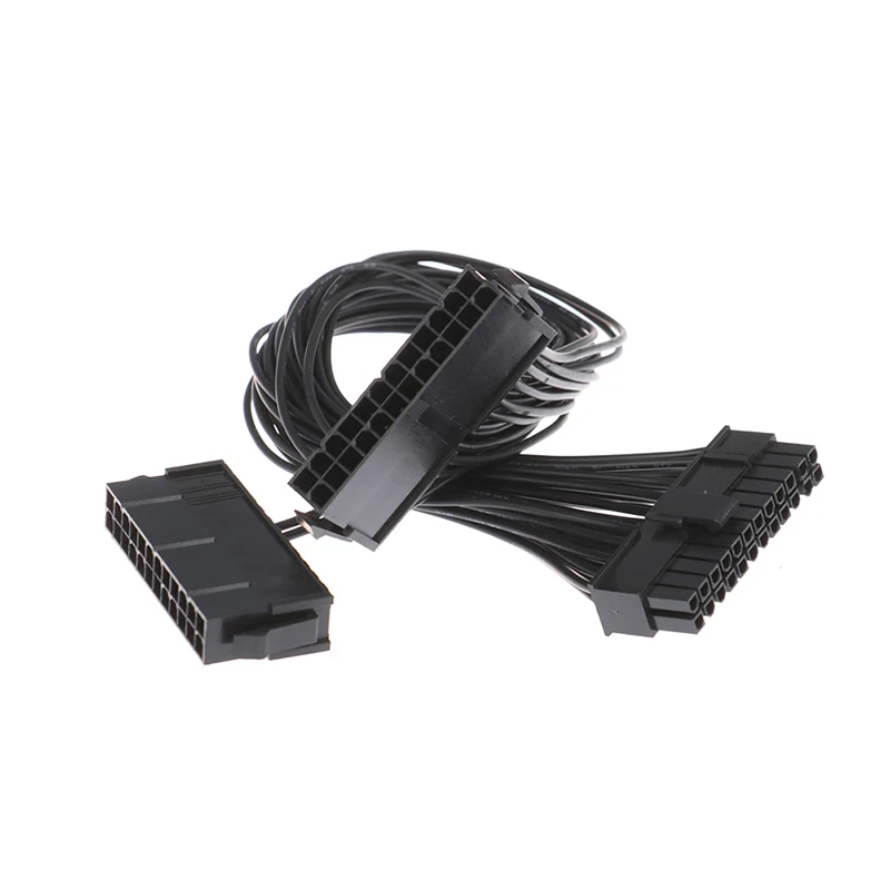 24Pin Power Supply Synchronizer Male To Female ATX Mining 30cm 24 Pin Dual PSU Extension Cable For Computer Adaptor For Mining