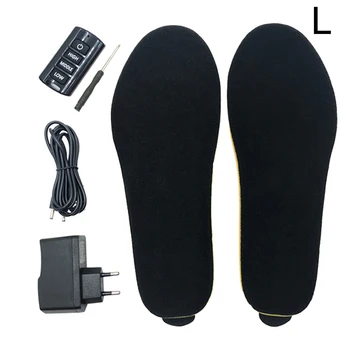 

1pair Students Remote Control Heated Insoles Pad Winter Warm Outdoor Sports Skiing Washable Soft Thermal Temperature Adjustable