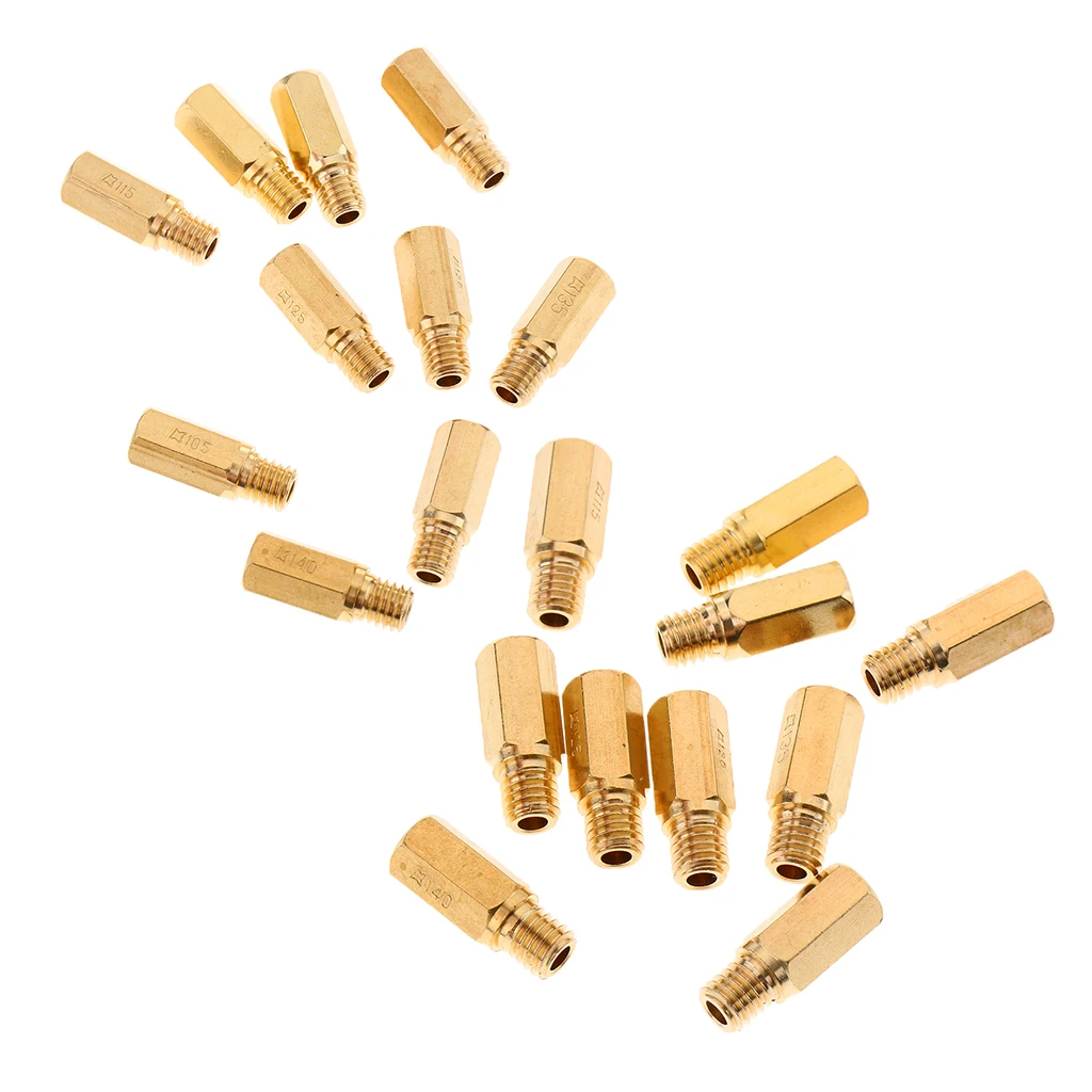 20x Injector Nozzles for PWK KOSO KEIHIN OKO Carb, Main jets 100 105 108 110 115 120 125 130 135 140