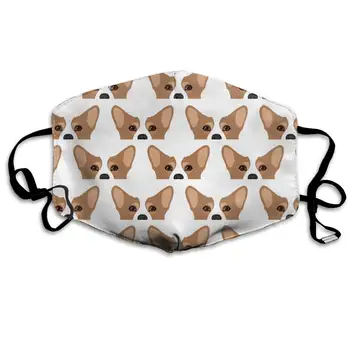 

Best Warm Windproof Mask-Comfy with Adjustable Ear Loops Face Masks -Washable Reusable Mouth Masks for Men Women Cute Corgi Dog
