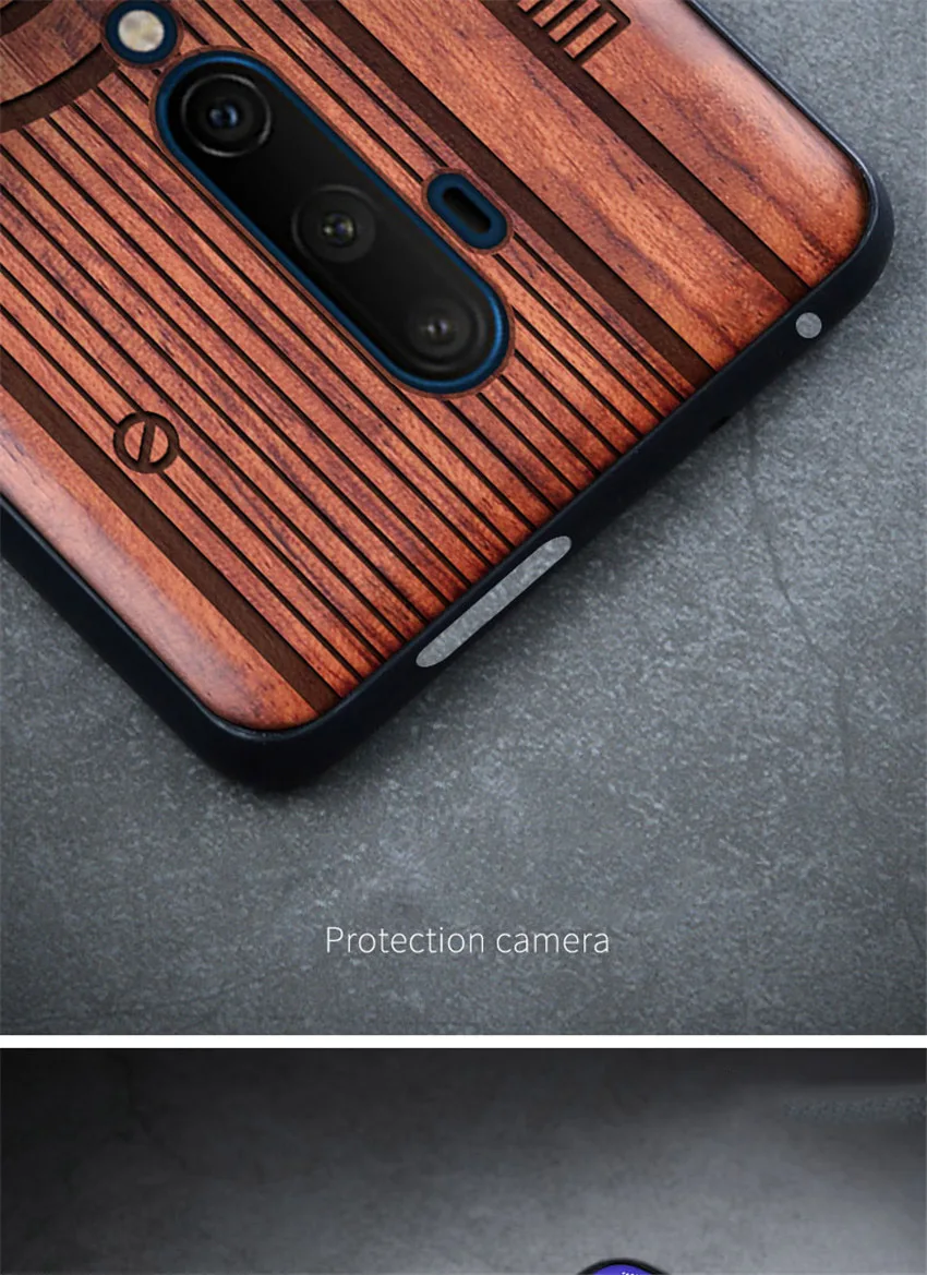 Oneplus 7 t чехол one plus 7 t pro Чехол пластиковый резной деревянный ящик coque boogic Oneplus 7 t Oneplus 7 pro Чехол по индивидуальному заказу
