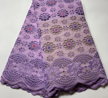 

Cotton African Lace Fabric 2019 High Quality Swiss Voile Lace In Switzerland Embroidery Swiss voile Lace Fabric NSH057 WHITE