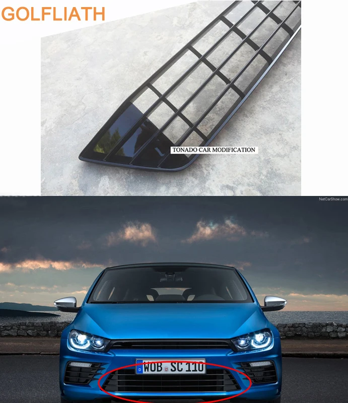 Передний бампер для Scirocco R нижняя решетка радиатора подходящая бампера scirocco 2015
