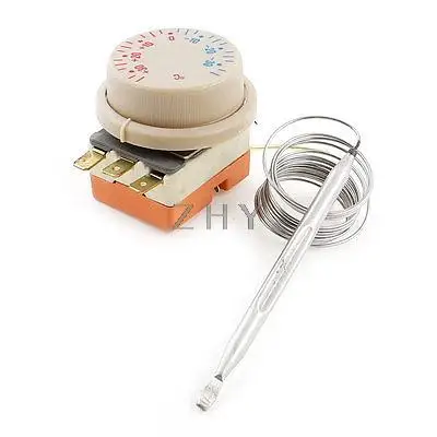 

AC 250V/16A -30 to 30 Celsius 3 Pins Capillary Thermostat for Refrigerator