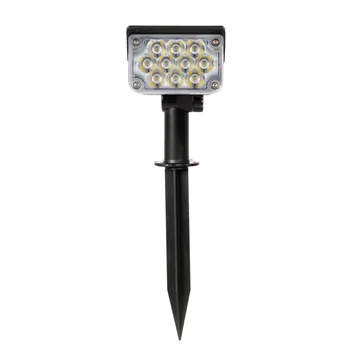 

Exterior IP65 Waterproof Solar Energy RGB Light Garden Lawn Landscaping Sense Detect Spike Ground Spot Light