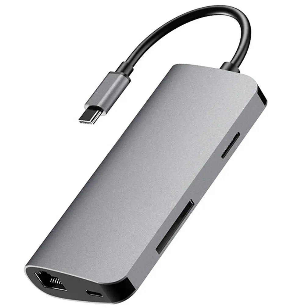 Usb док-станция для многофункциональное разъемом спецификации Usb type-C на Hdmi картридер Rj45 Pd адаптер для Macbook samsung Galaxy S9/S8/S8+ Тип C концентратор Usb