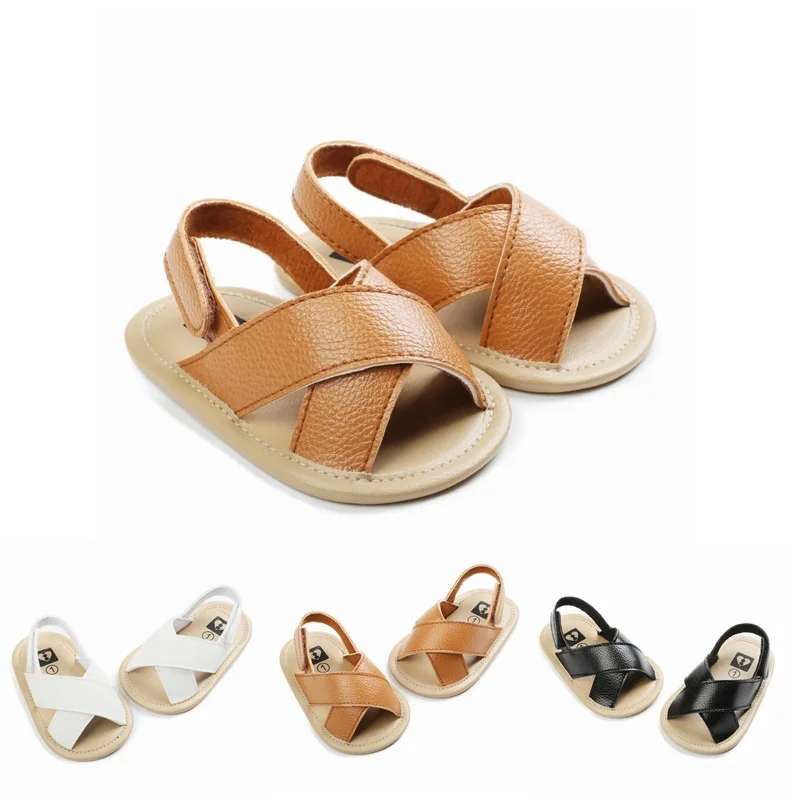 Summer Baby Sandals Shoes for Boys Newborn Dot Bow Princess Baby Girl Shoes Cotton Sandals