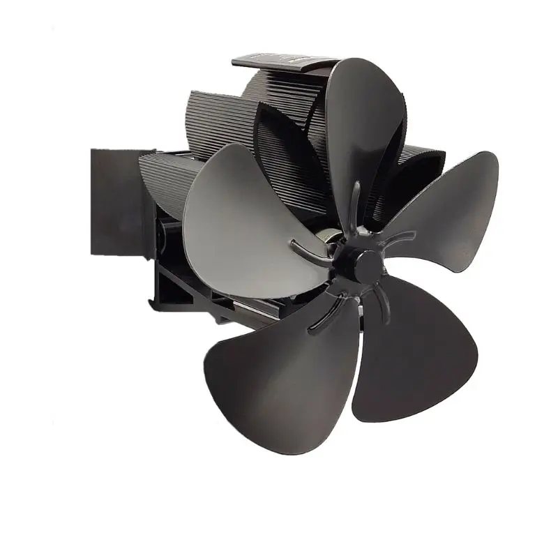 

5 Blades Heat Powered Stove Fan for Fireplace Top Efficient Heat Distribution