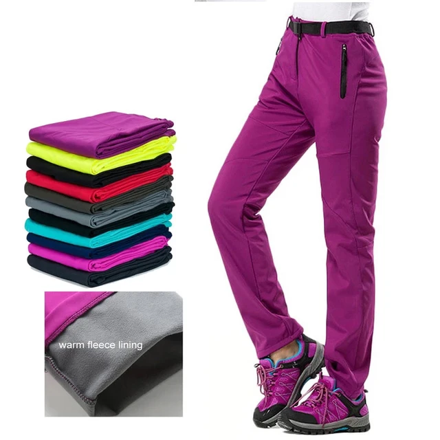 Winter Women Hiking Pants Outdoor Softshell  Softshell Pants Women Plus  Size - Women - Aliexpress