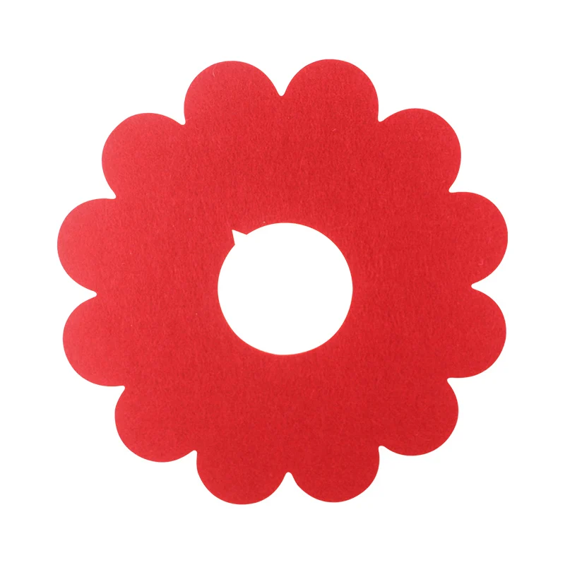 HE 5 шт. Pet Sun Flower Elizabeth Circle Cat Анти-укус анти-разбивающийся Солнечный цветок слюнявчик полотенце фетровая ткань ошейник для питомца - Цвет: red