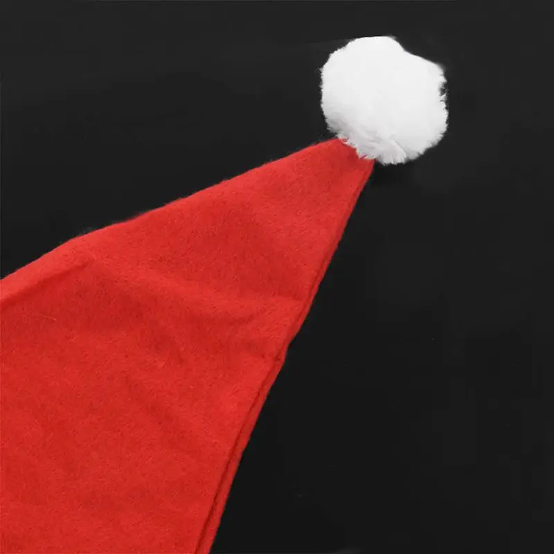 New Santa Hat with Flashing Lights Adult Size- Light Up Christmas Hat-ABUX