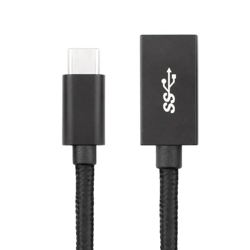 Горячая Распродажа USB 3,1 OTG кабель Многофункциональный USB 3,1 OTG кабель type-C штекер USB 3,0 Женский Плетеный конвертер шнур для телефона