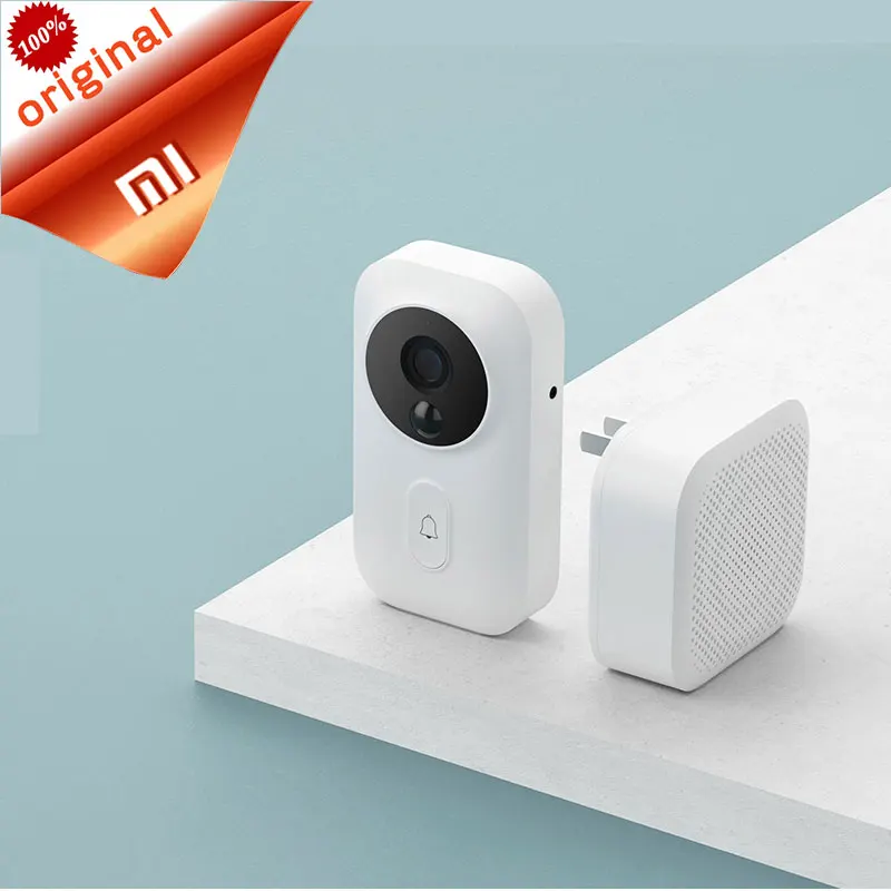 Xiaomi Mijia умный дверной звонок wifi камера AI распознавание лица двухстороннее изменение голоса домофон инфракрасное ночное видение Облачное хранилище