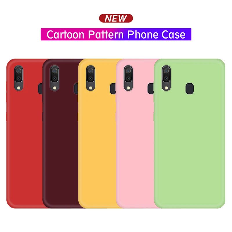 Мягкий чехол из ТПУ/силикона для samsung Galaxy A10 A20 A30 A40 A50 A60 A70 M10 M20 M30 Note8 9 10 Pro цветной