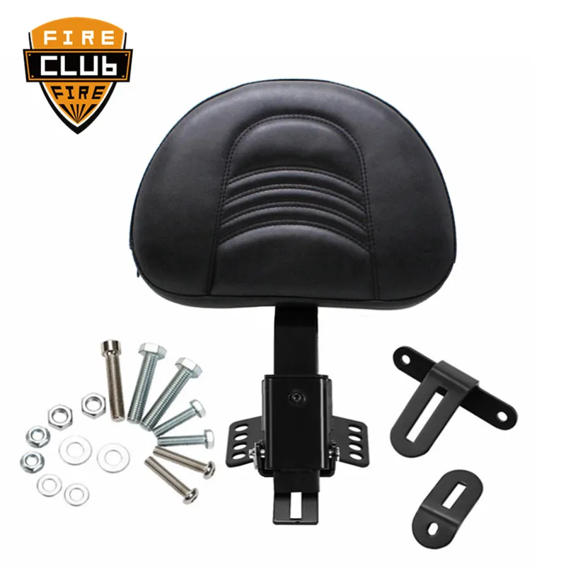 

Motorcycle Adjustable New Plug In Driver Rider Seat Backrest Kit For Harley Touring Electra Road Street Glide Road King 97-17 14