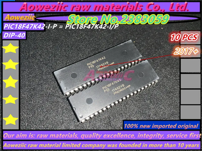 Импортный PIC18F47K42-I/P DIP-40 PIC18F47K42-I/PT TQFP44(заказ от производителя, срок поставки 13 дней