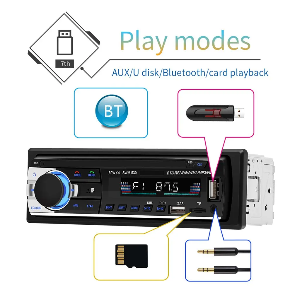 High Definition 2 DIN LCD Car Stereo GPS Radio Multimedia Car MP3SWM-530 Essential Accessories