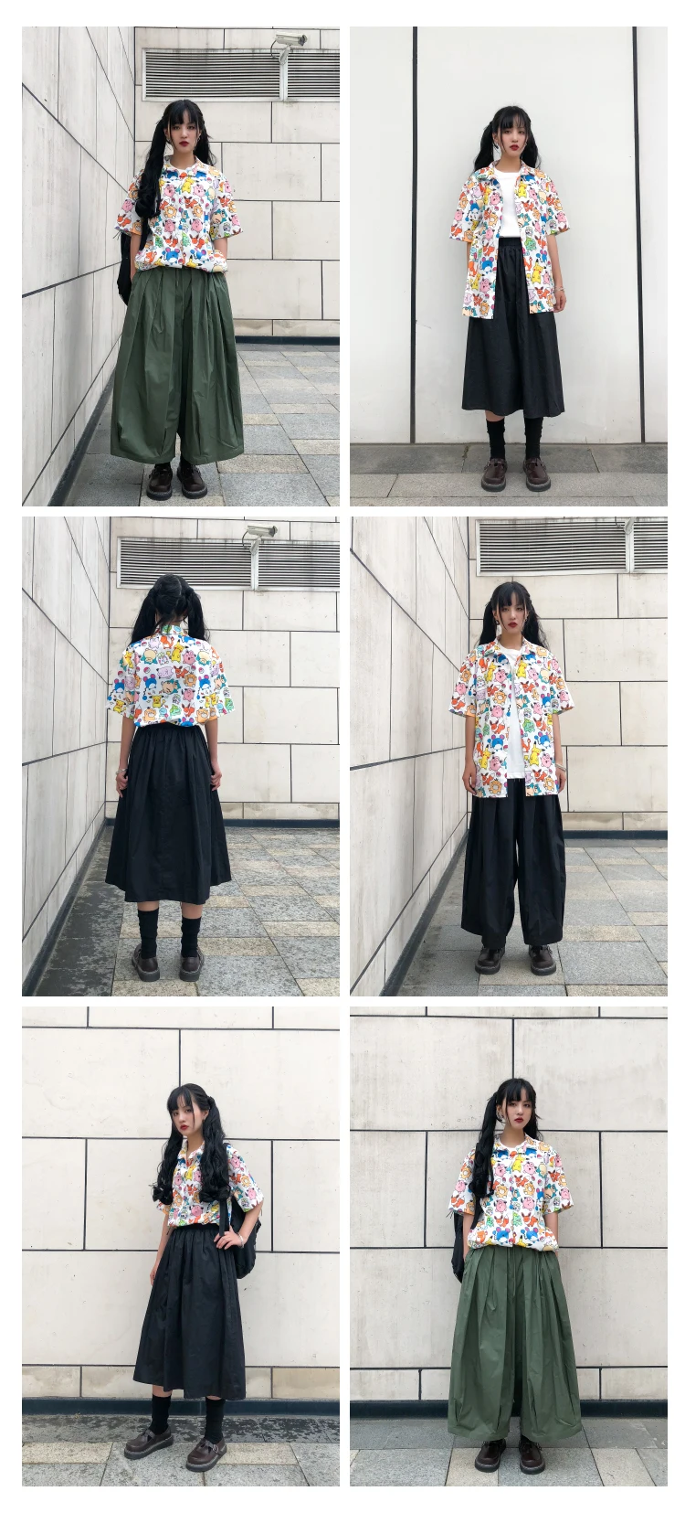 Harajuku BF стиль милый дизайн лето новая женская шифоновая блузка с принтом из мультфильмов короткий рукав женская рубашка Топы
