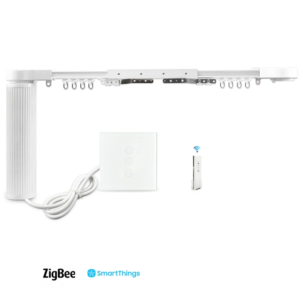 Умные электрические занавески для умного дома с треком штор Zigbee настенный